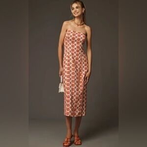 Rhode Linen Lisa Dress in Retro Fleur